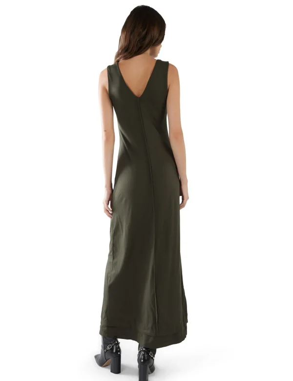 Outlet LES TIEN Ali Double V- Tank Dress Forest
