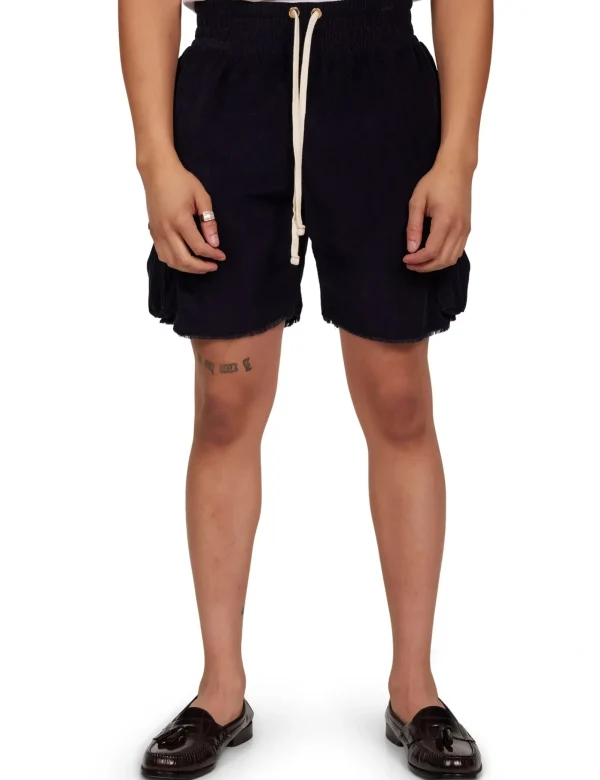 Fashion LES TIEN Baby Corduroy Cargo Yacht Short Navy