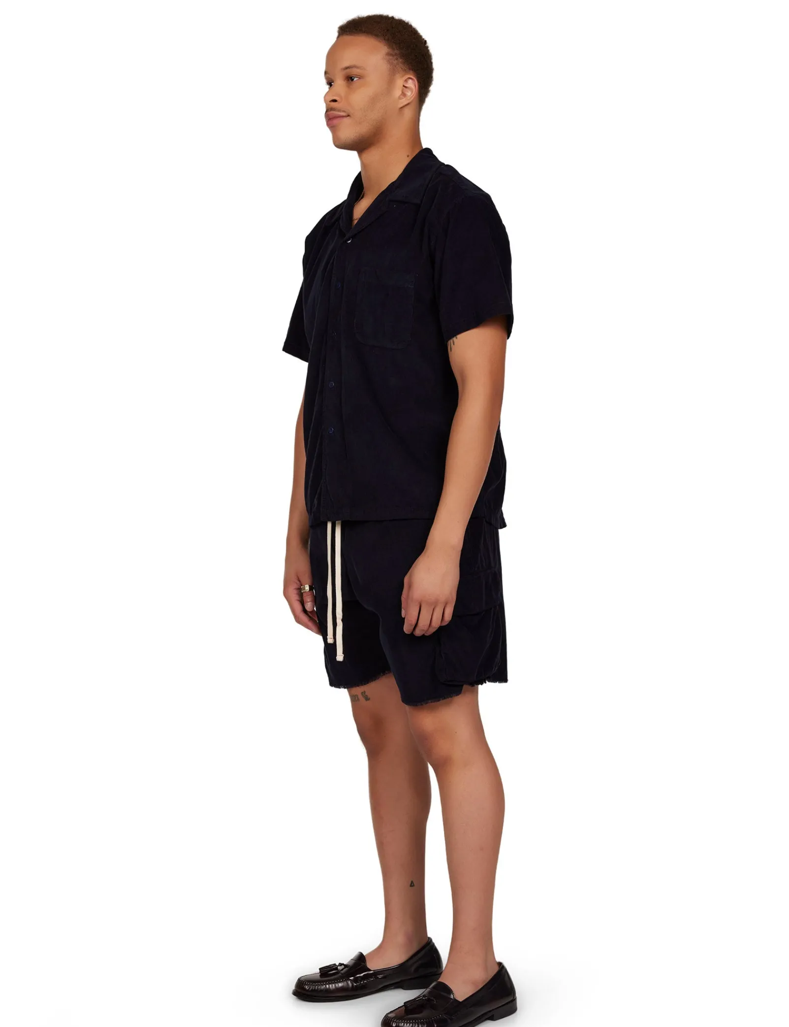 baby_corduroy_cargo_yacht_4.webp Fashion LES TIEN Baby Corduroy Cargo Yacht Short Navy