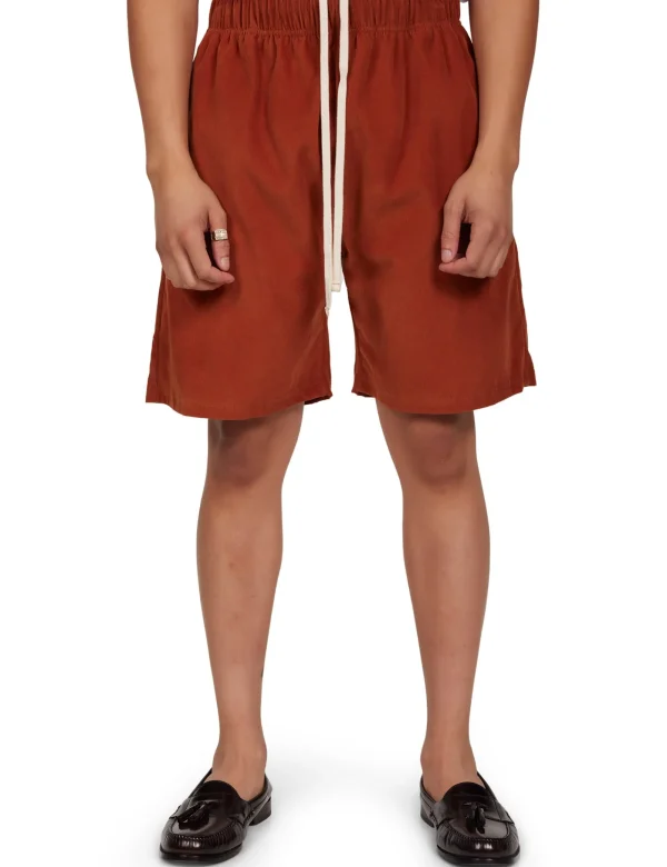 Fashion LES TIEN Baby Corduroy Rider Short Cedar