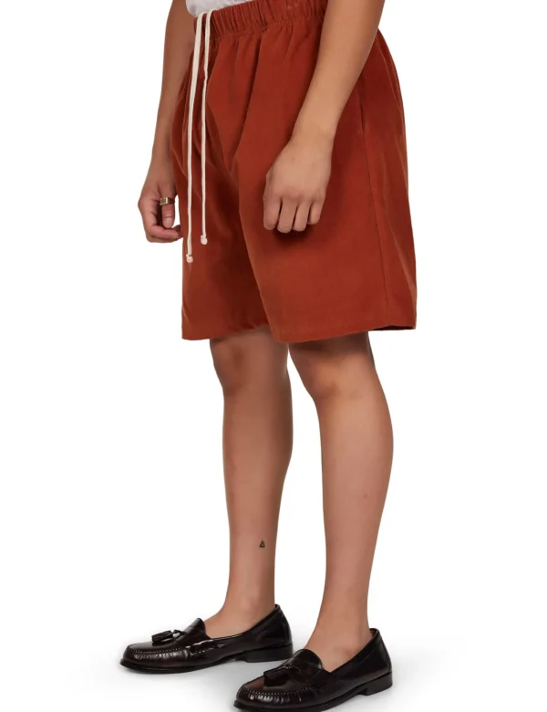 Fashion LES TIEN Baby Corduroy Rider Short Cedar