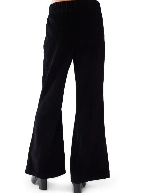 New LES TIEN Bella Bell Bottom Jet Black
