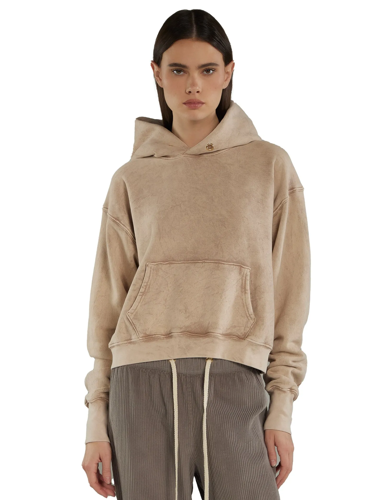 cara_crop_hoodie_0.webp Sale LES TIEN Cara Crop Hoodie Mauve Mineral