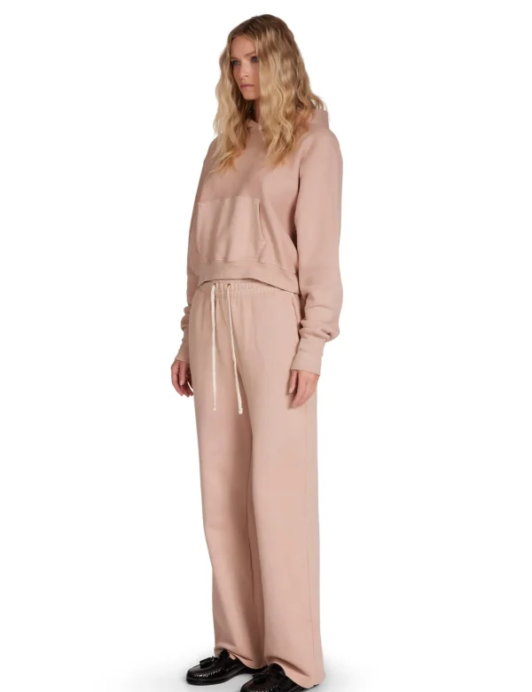 Online LES TIEN Cara Crop Hoodie Mauve