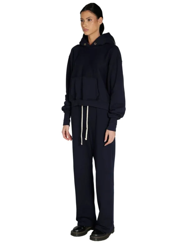 Outlet LES TIEN Cara Crop Hoodie Navy