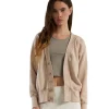 Discount LES TIEN Carly Boyfriend Cardigan Mauve Mineral