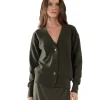 Best LES TIEN Carly Boyfriend Cardigan Forest