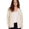 Outlet LES TIEN Carly Boyfriend Cardigan Ivory