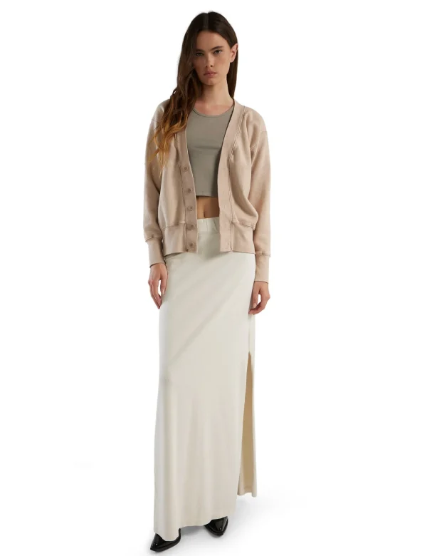Discount LES TIEN Carly Boyfriend Cardigan Mauve Mineral