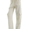 Fashion LES TIEN Chandra Cargo Pant Ivory