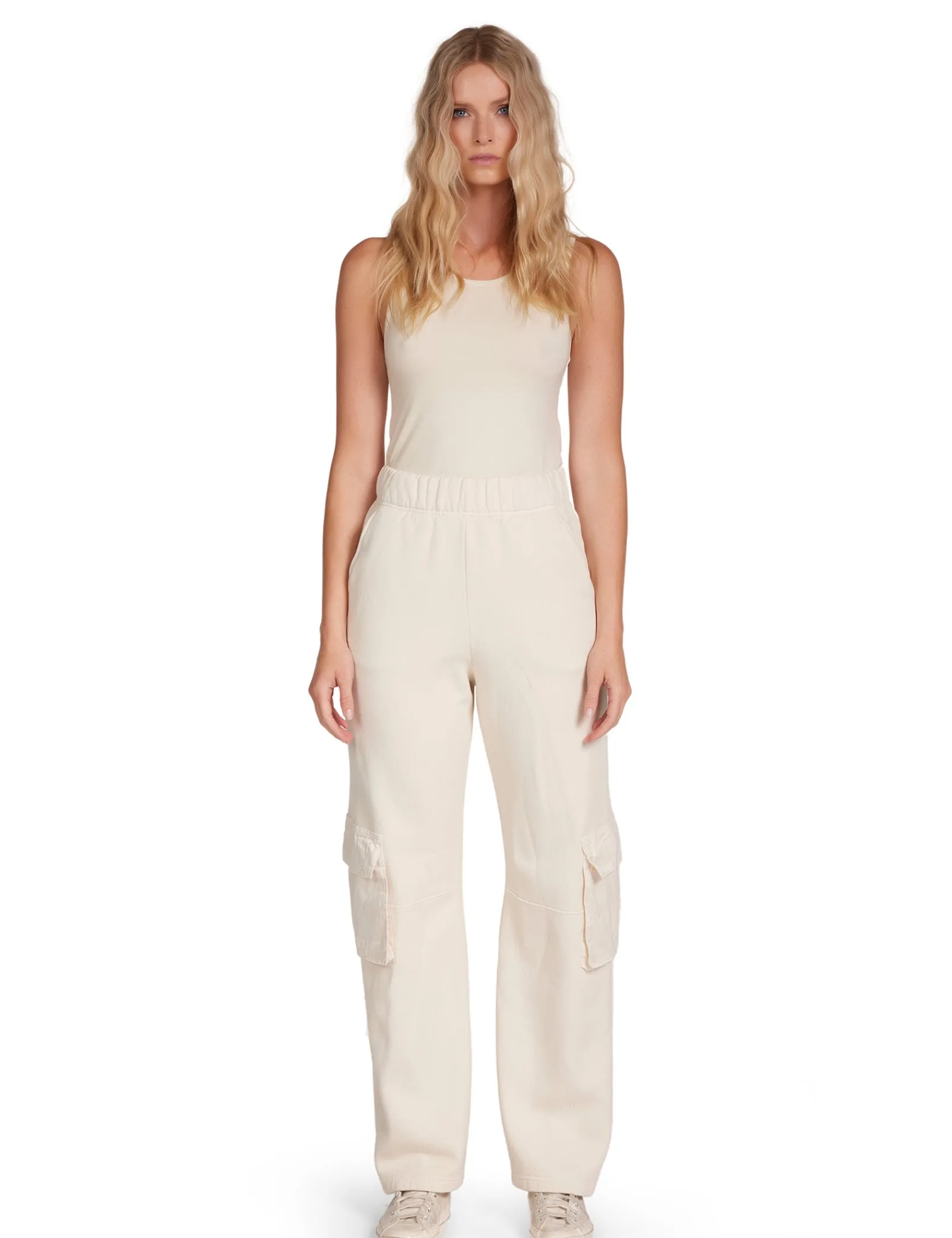 chandra_cargo_pant_1.webp Clearance LES TIEN Chandra Cargo Pant Ivory