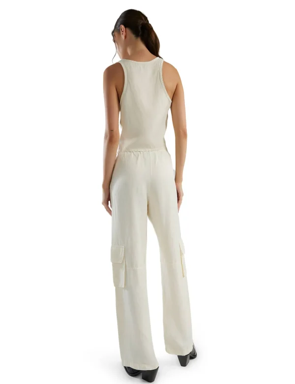 Fashion LES TIEN Chandra Cargo Pant Ivory