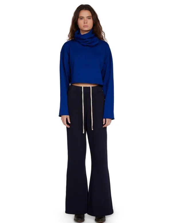 Clearance LES TIEN Coreena Crop Cowl Neck Electrico