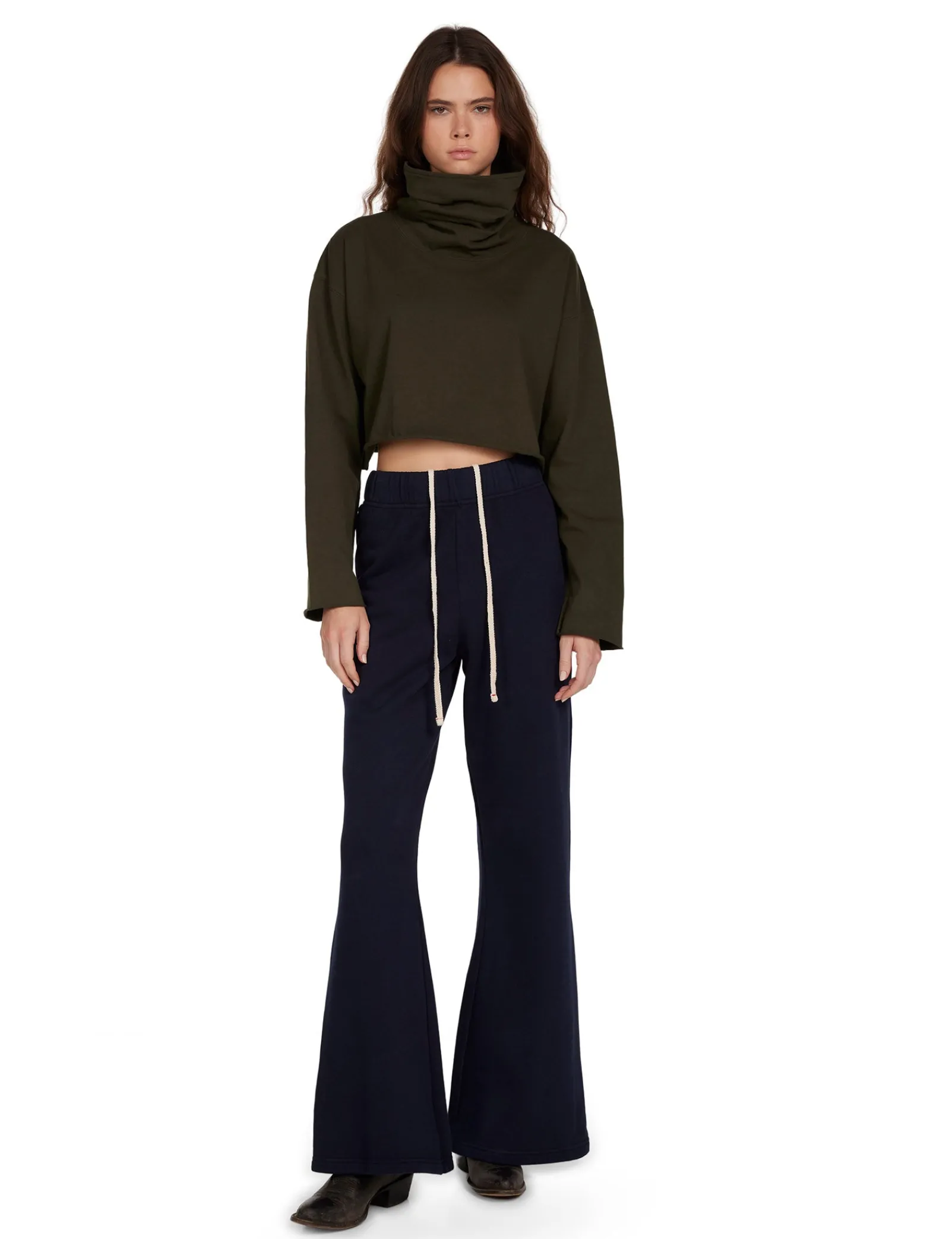 coreena_crop_cowl_neck_5-1.webp Sale LES TIEN Coreena Crop Cowl Neck Forest