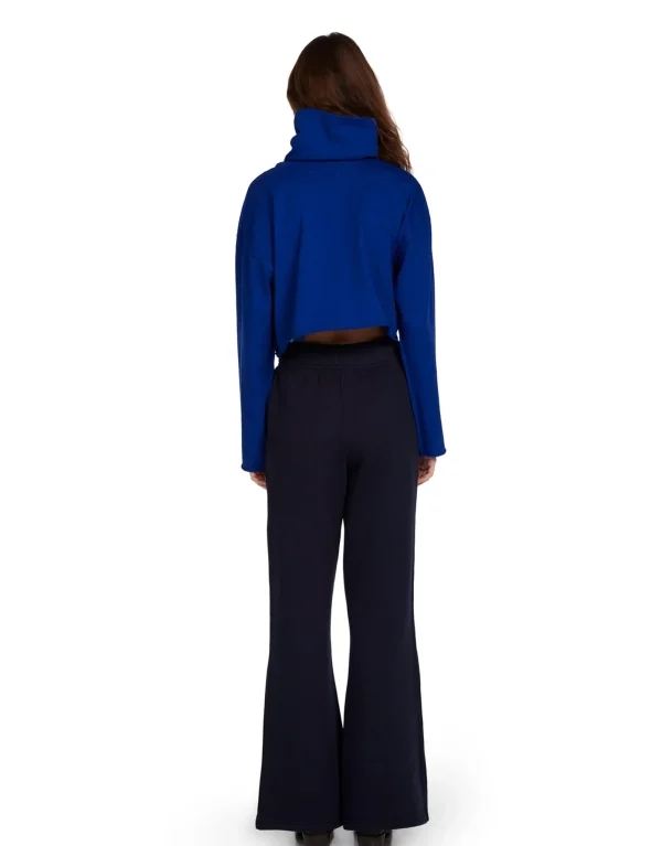 Clearance LES TIEN Coreena Crop Cowl Neck Electrico