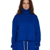 Discount LES TIEN Corey Crop Cowl Neck Electrico
