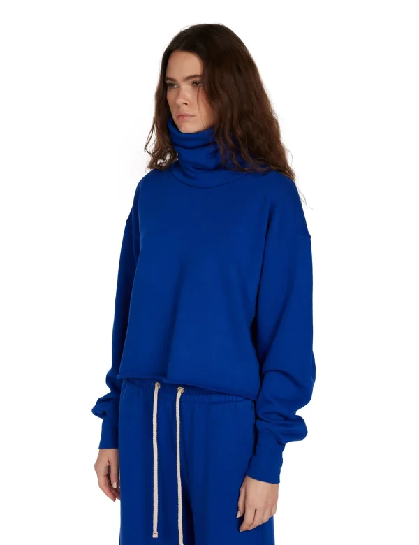 Discount LES TIEN Corey Crop Cowl Neck Electrico