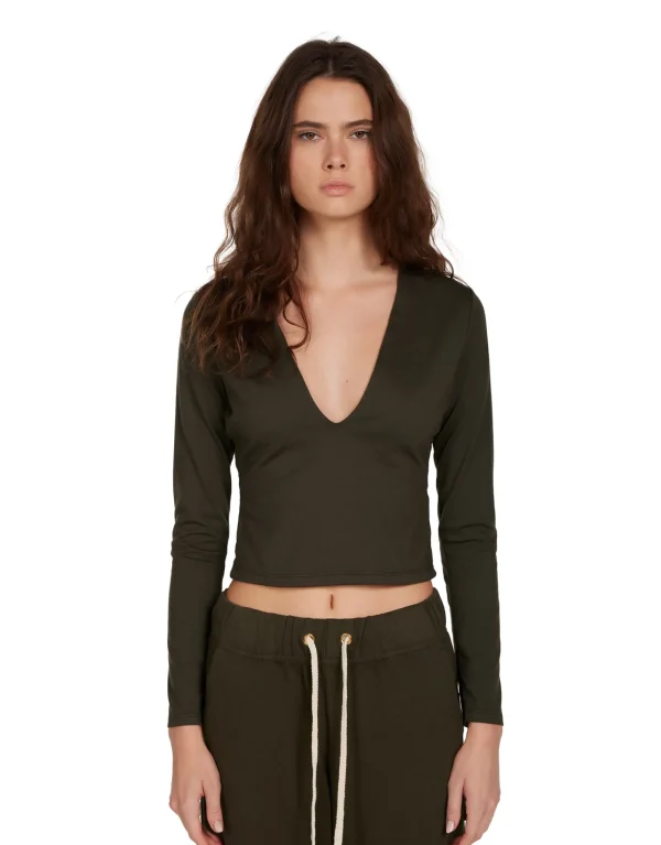 Hot LES TIEN Dan Deep Long Sleeve Forest