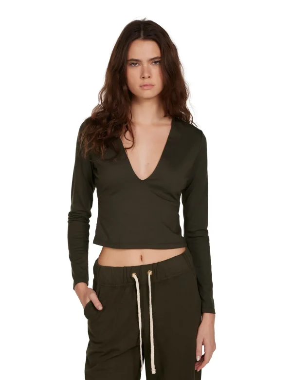 Hot LES TIEN Dan Deep Long Sleeve Forest