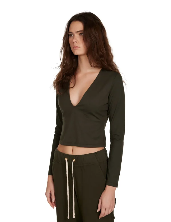 Hot LES TIEN Dan Deep Long Sleeve Forest