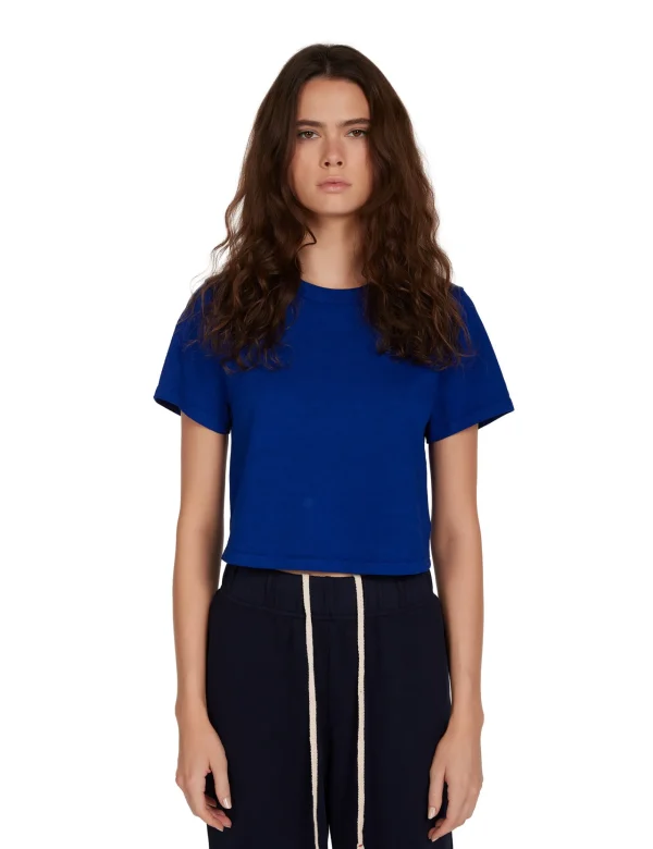 Sale LES TIEN Daria Crop Tee Electrico