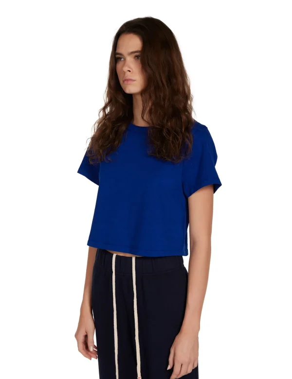 Sale LES TIEN Daria Crop Tee Electrico