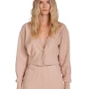 Clearance LES TIEN Diana Crop Cardigan Mauve