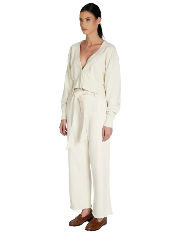 Outlet LES TIEN Diana Crop Cardigan Ivory