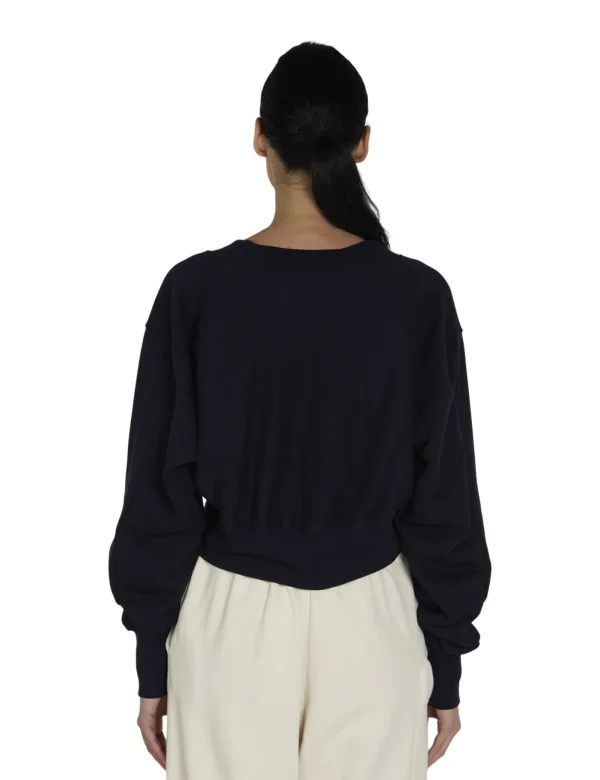 Clearance LES TIEN Diana Crop Cardigan Navy