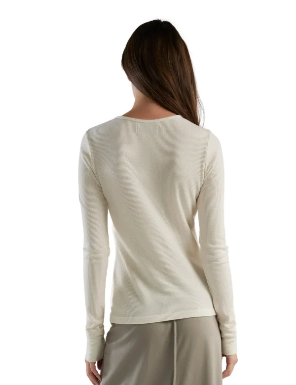 New LES TIEN Fiona Fitted Long Sleeve Ivory
