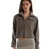 Discount LES TIEN Garyn Utility Jacket Dove