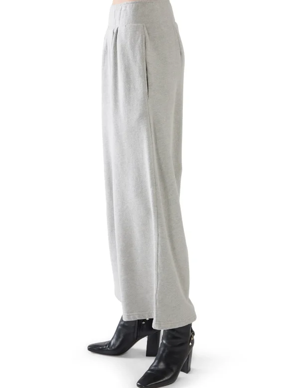 Clearance LES TIEN Ginny Gaucho Crop Pant Heather Grey