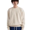 Online LES TIEN Heavyweight Banded Polo Mock Neck Ivory