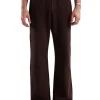 Sale LES TIEN Heavyweight Bell Bottom Washed Brown Fig