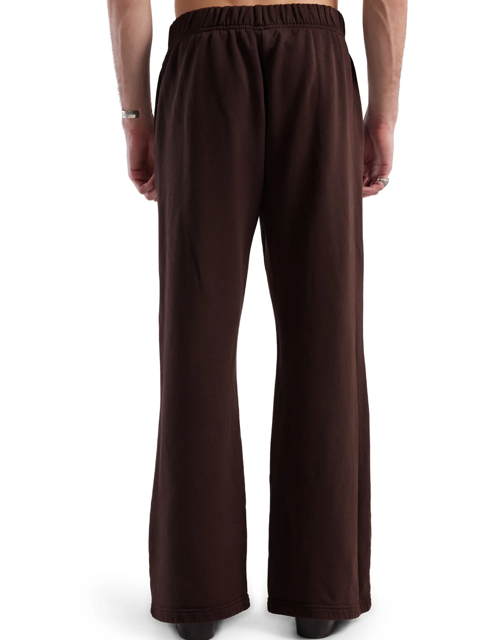 heavyweight_bell_bottom_3.webp Sale LES TIEN Heavyweight Bell Bottom Washed Brown Fig