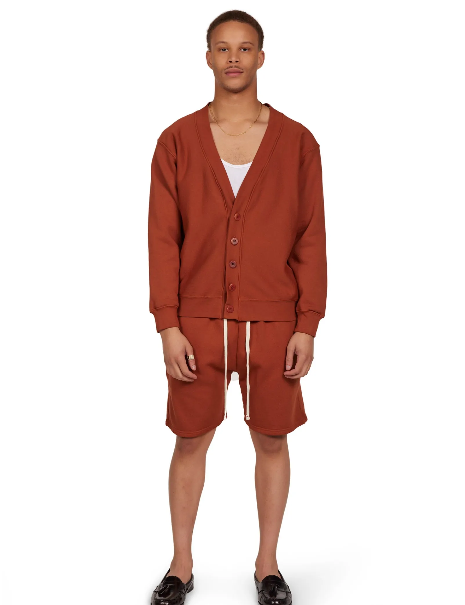 heavyweight_cardigan_2.webp Online LES TIEN Heavyweight Cardigan Cedar