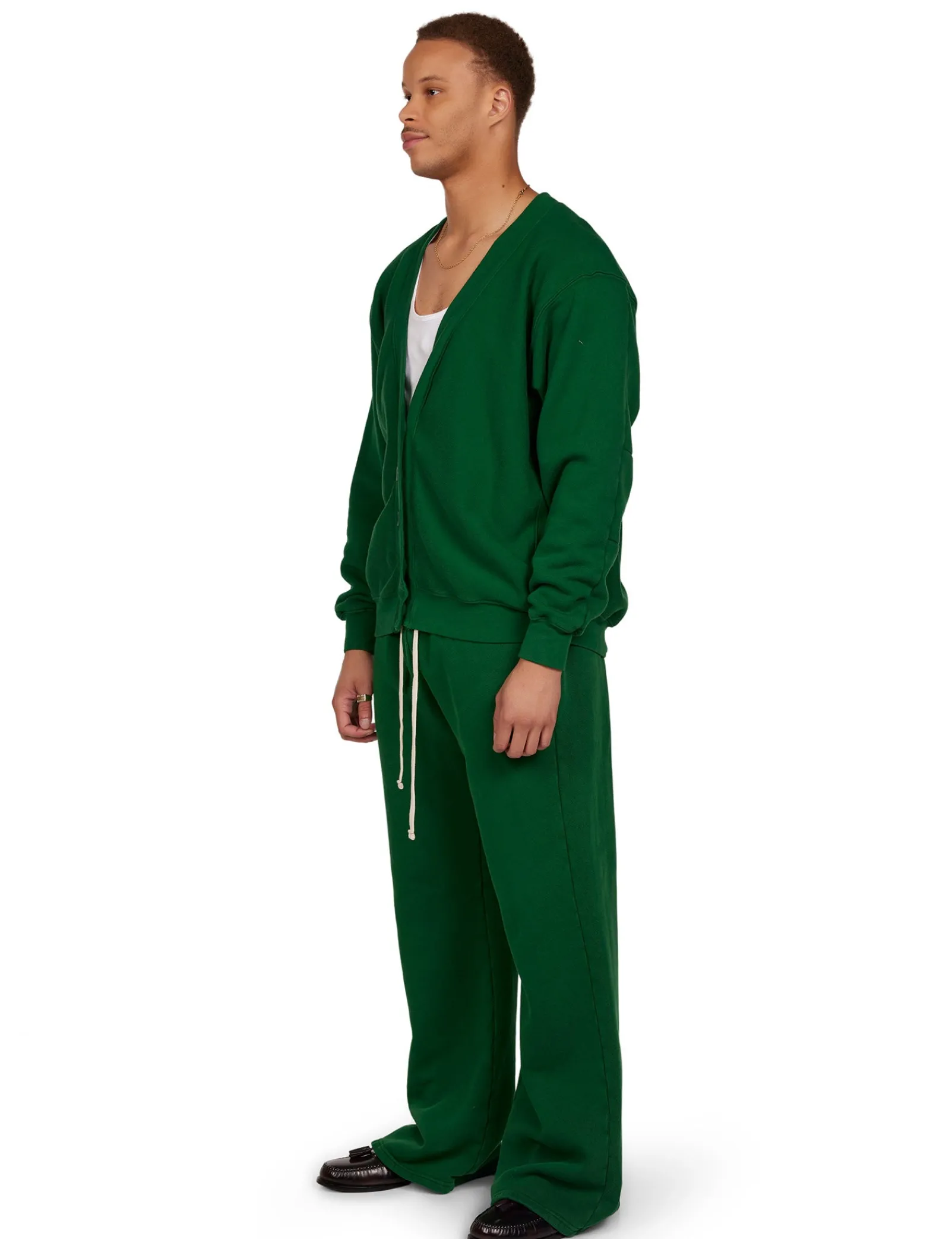 heavyweight_cardigan_3-2.webp Best LES TIEN Heavyweight Cardigan Washed Verde