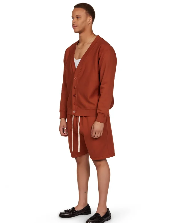 Online LES TIEN Heavyweight Cardigan Cedar