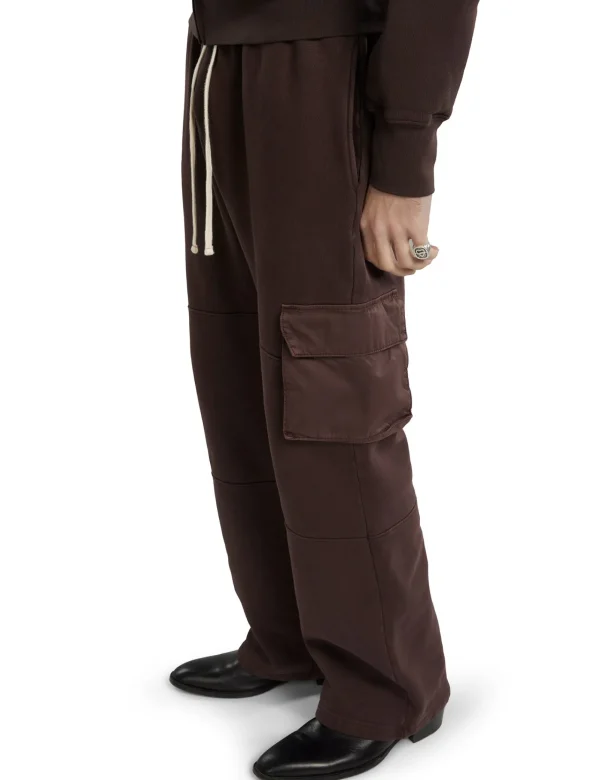 Discount LES TIEN Heavyweight Cargo Pant Washed Brown Fig