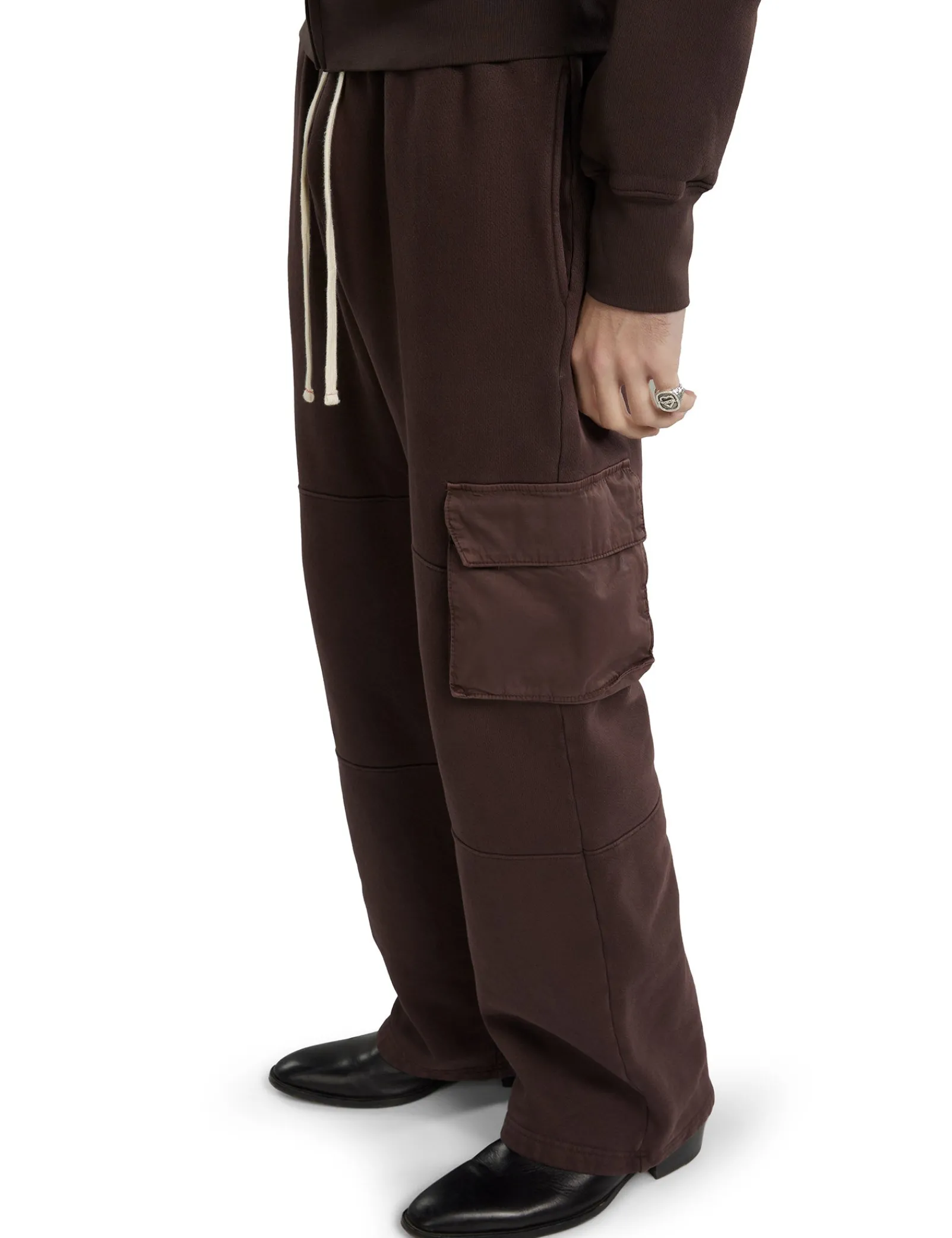 heavyweight_cargo_pant_2.webp Discount LES TIEN Heavyweight Cargo Pant Washed Brown Fig