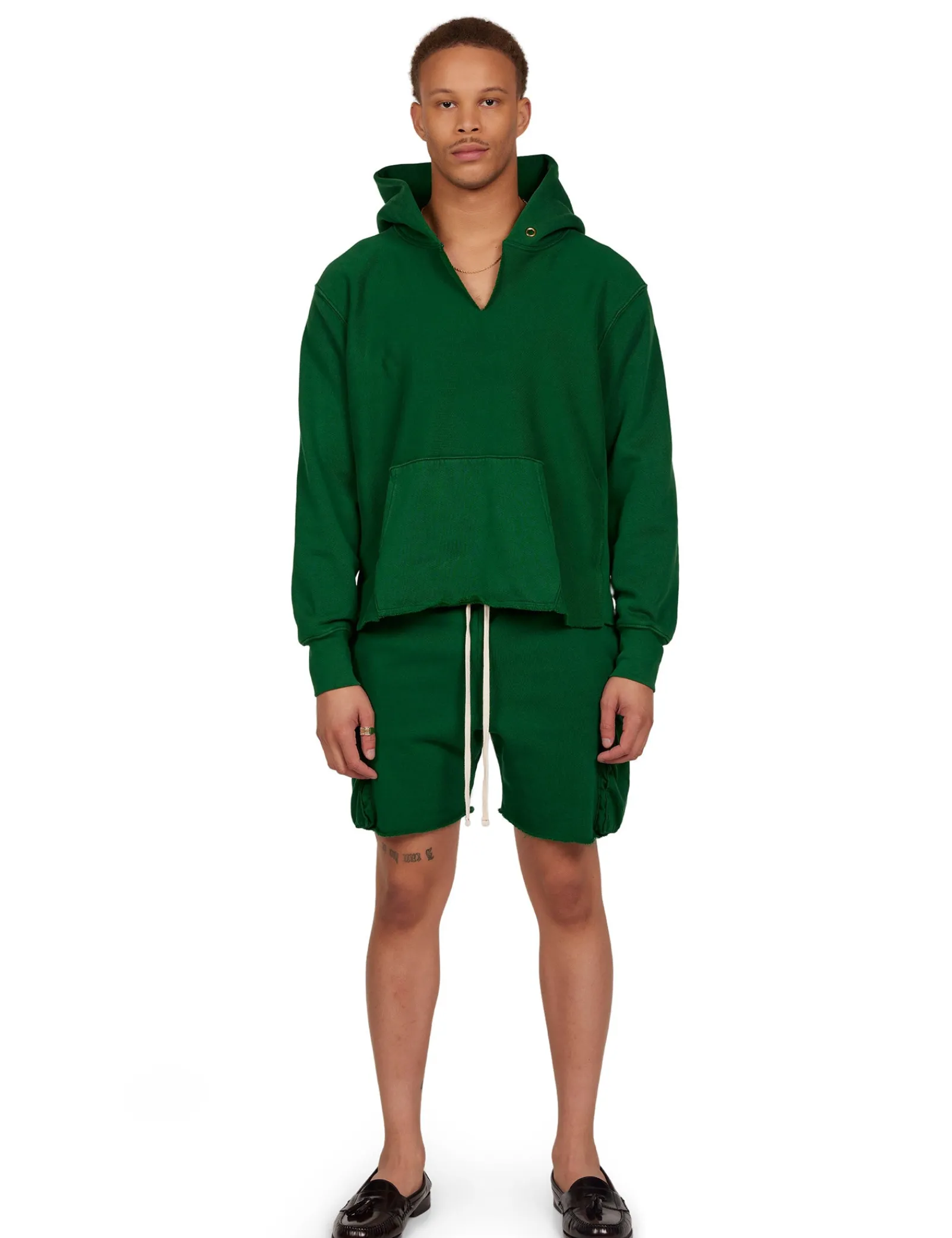 heavyweight_cargo_yacht_s_3.webp Sale LES TIEN Heavyweight Cargo Yacht Short Washed Verde