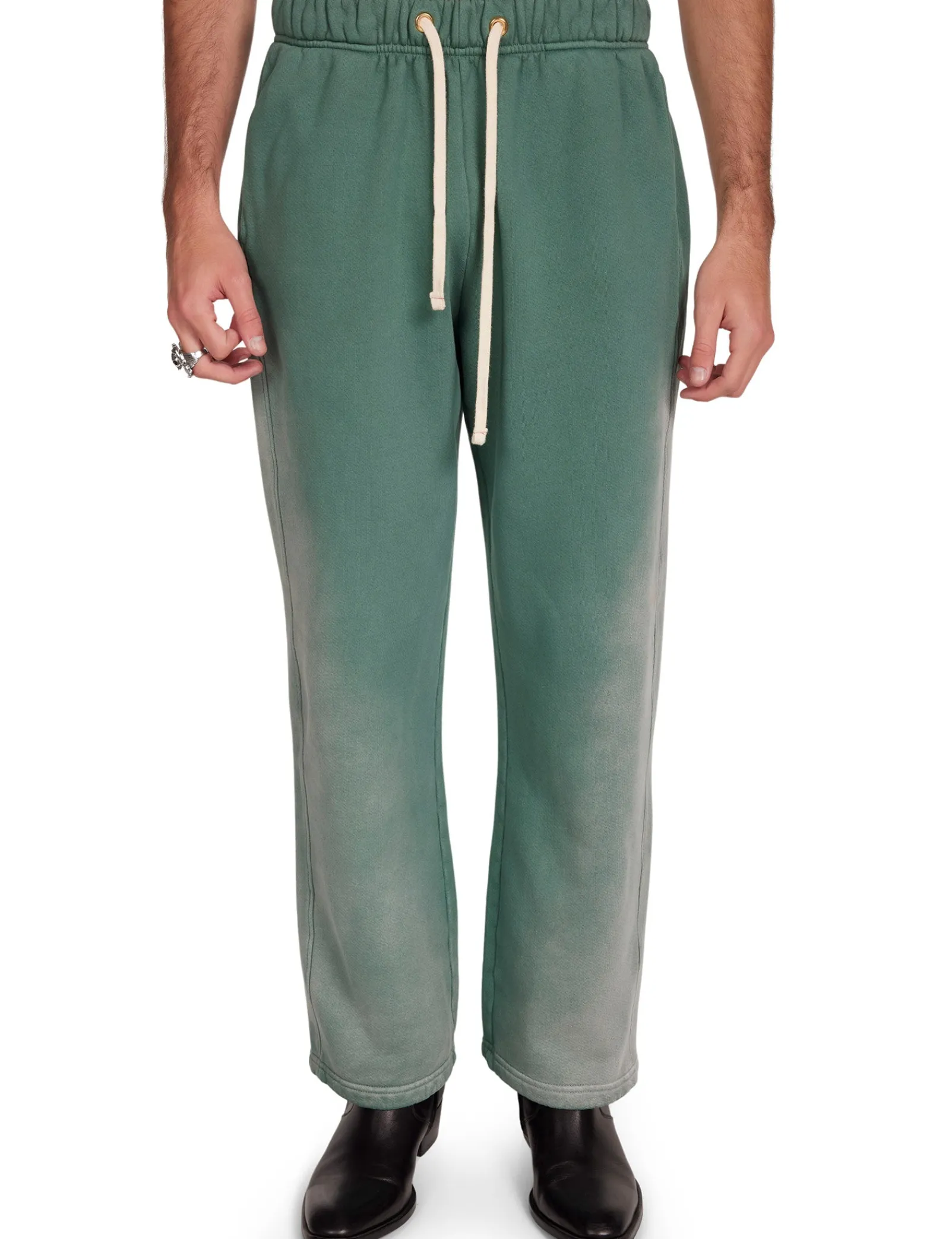 heavyweight_classic_pant_0-5.webp Sale LES TIEN Heavyweight Classic Pant Sunfaded Dark Moss