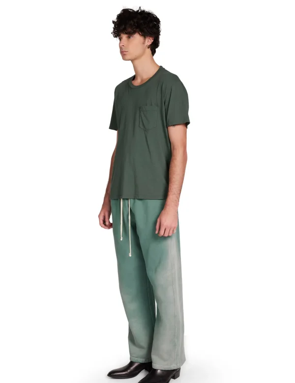 Sale LES TIEN Heavyweight Classic Pant Sunfaded Dark Moss