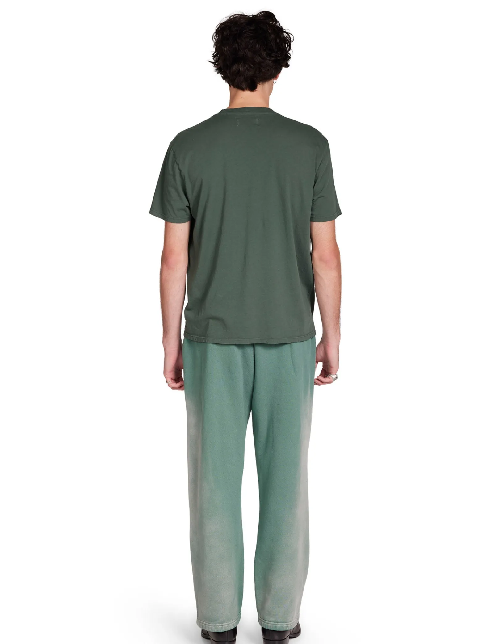 heavyweight_classic_pant_5-1.webp Sale LES TIEN Heavyweight Classic Pant Sunfaded Dark Moss