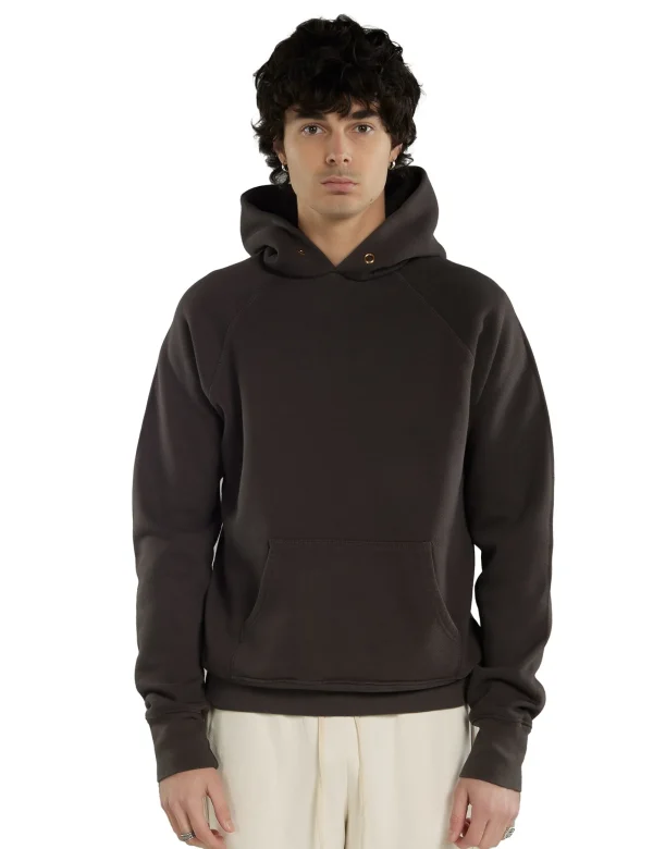 Outlet LES TIEN Heavyweight Classic Raglan Hoodie Vintage Black
