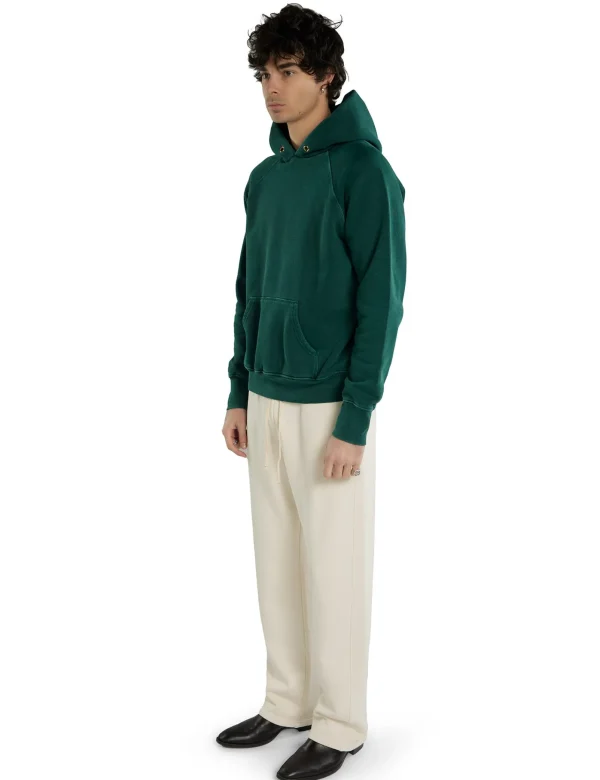 Hot LES TIEN Heavyweight Classic Raglan Hoodie Washed Emerald