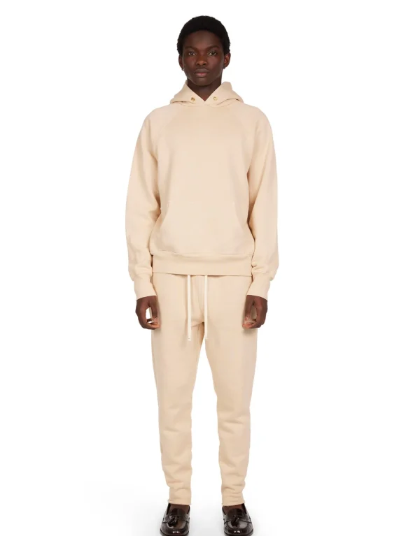 Outlet LES TIEN Heavyweight Classic Raglan Hoodie Cream
