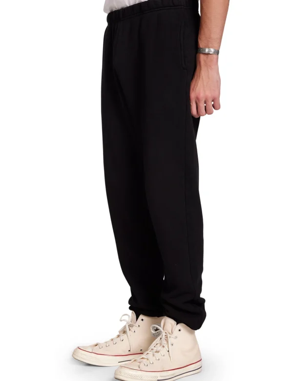 Clearance LES TIEN Heavyweight Classic Sweatpant Jet Black