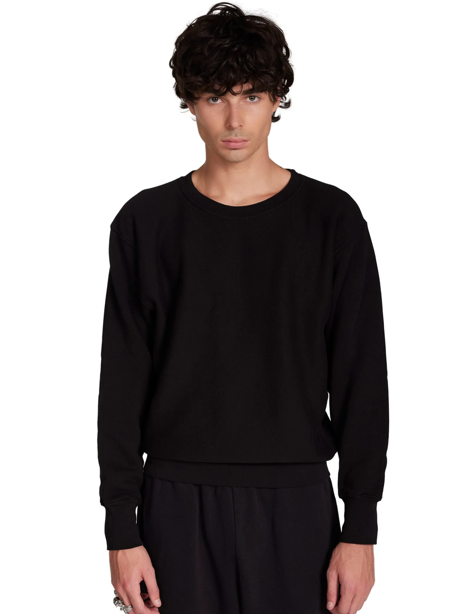 heavyweight_crew_0-1.webp Outlet LES TIEN Heavyweight Crew Jet Black