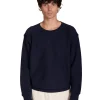 Sale LES TIEN Heavyweight Crew Navy